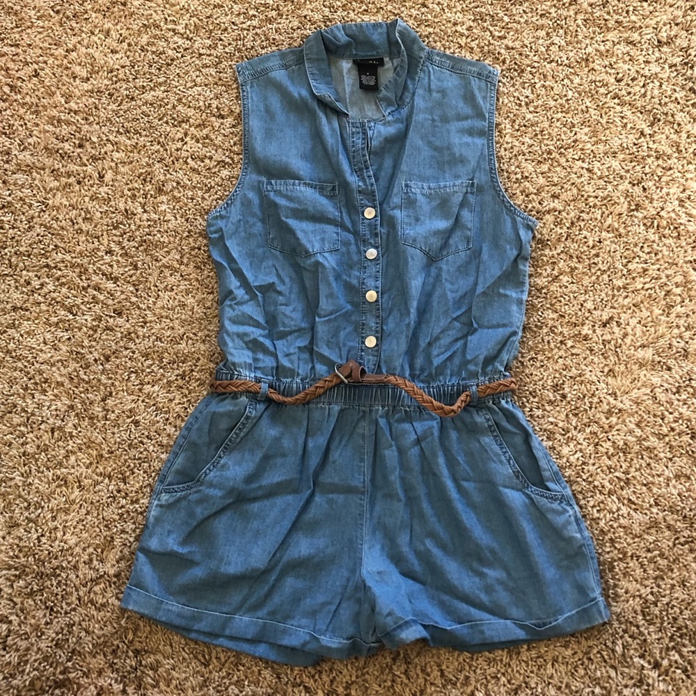 Denim Romper